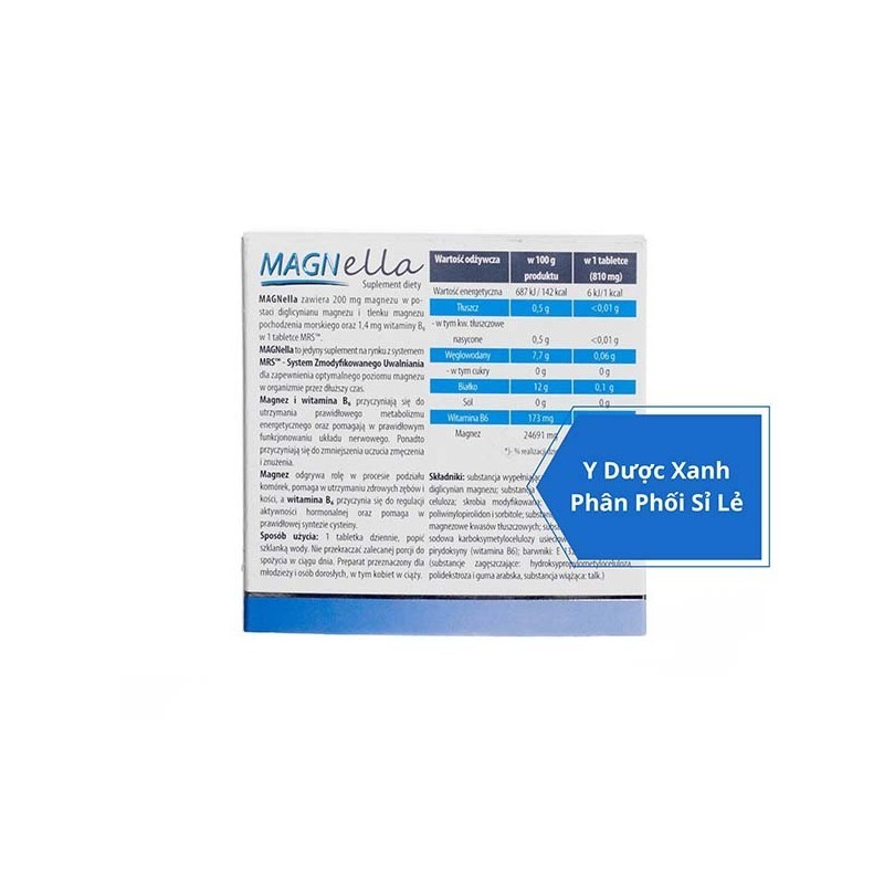 MAGNELLA, 28 viên, Viên uống cải thiện thần kinh cho người lớn của Ba Lan