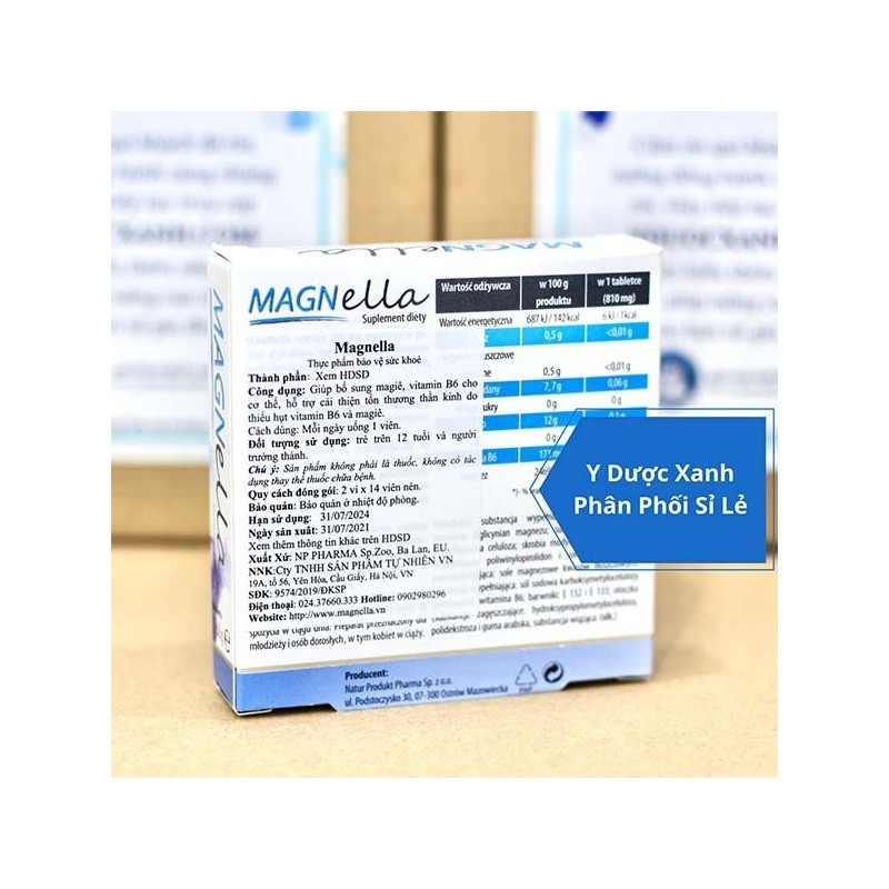 MAGNELLA, 28 viên, Viên uống cải thiện thần kinh cho người lớn của Ba Lan