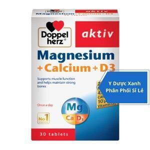 MAGNESIUM+CALCIUM+D3, 30 viên, Viên uống bổ sung Calcium D3 cho người lớn của Đức