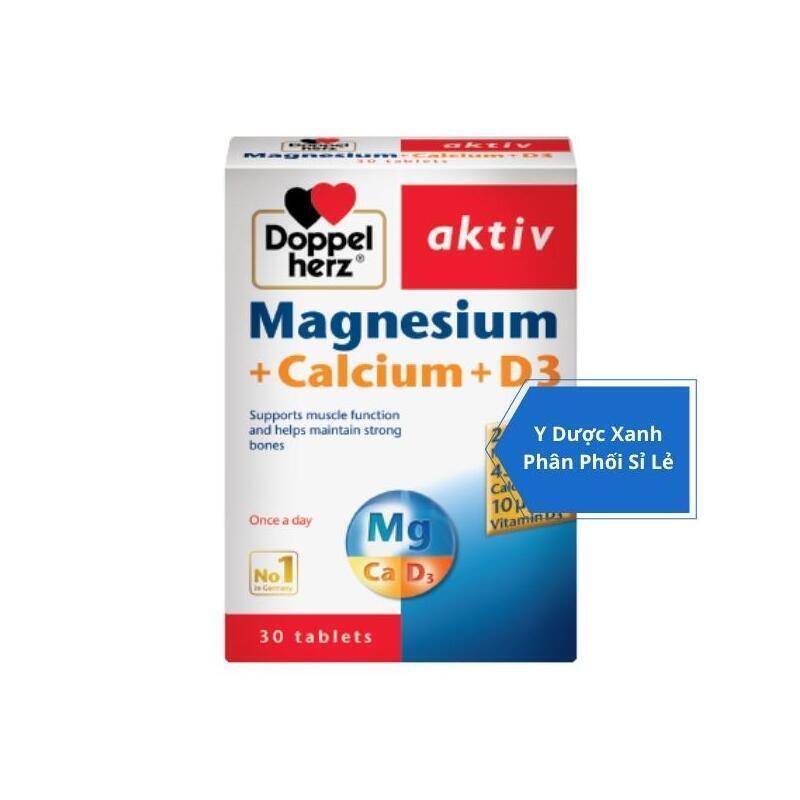 MAGNESIUM+CALCIUM+D3, 30 viên, Viên uống bổ sung Calcium D3 cho người lớn của Đức