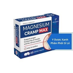 MAGNESIUM CRAMP MAX, 45 viên, Viên uống phòng chống co cơ, chuột rút cho người lớn của Ba Lan
