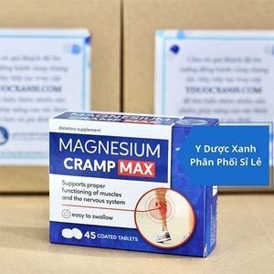 MAGNESIUM CRAMP MAX, 45 viên, Viên uống phòng chống co cơ, chuột rút cho người lớn của Ba Lan