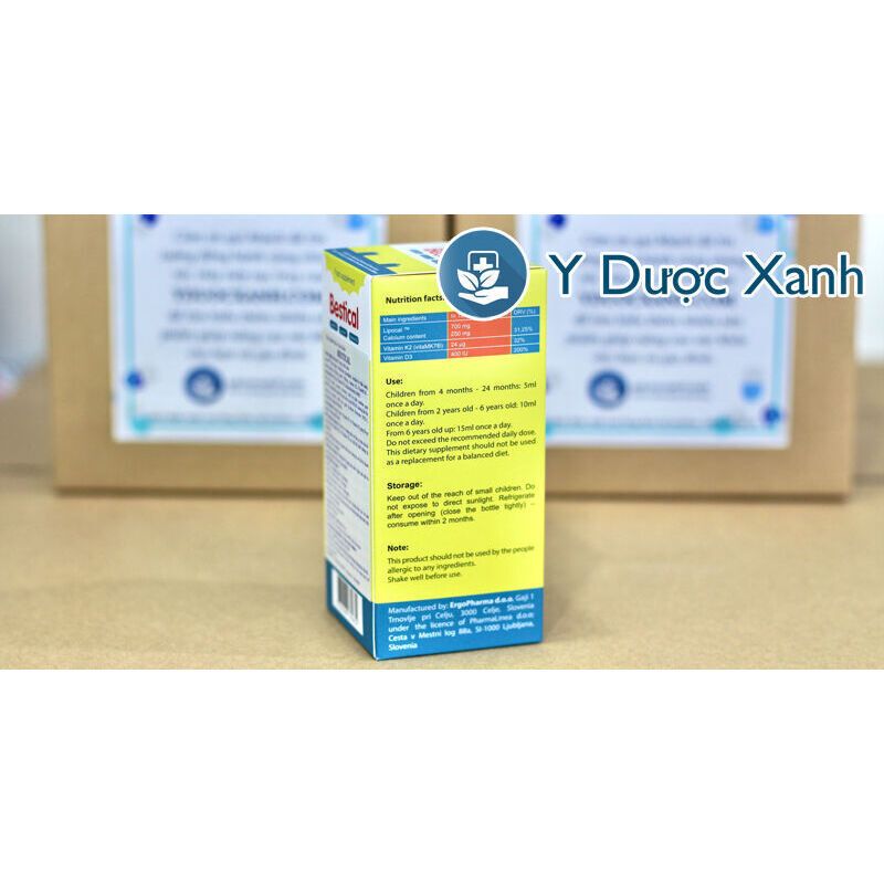 BESTICAL, 120ml, Siro hỗ trợ phát triển chiều cao cho trẻ nhỏ trên 4 tháng tuổi của Slovenia