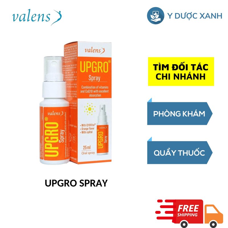 UPGRO SPRAY, 25ml, Xịt bổ sung vitamin tổng hợp, hỗ trợ tăng sức đề kháng cho cơ thể