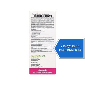 NEO KIDS GROWTH, 150ml, Siro bổ sung vitamin và khoáng chất tổng hợp cho bé từ 6 tháng của Tây Ban Nha