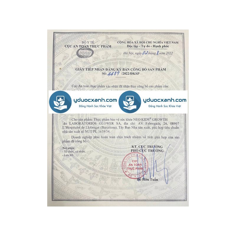 NEO KIDS GROWTH, 150ml, Siro bổ sung vitamin và khoáng chất tổng hợp cho bé từ 6 tháng của Tây Ban Nha