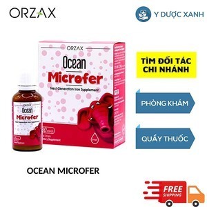 OCEAN MICROFER, 30ml, Nhỏ giọt bổ sung sắt cho trẻ sơ sinh từ 1 tháng tuổi của Châu Âu