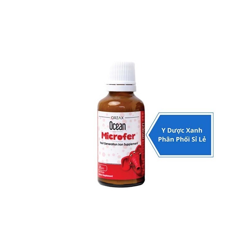 OCEAN MICROFER, 30ml, Nhỏ giọt bổ sung sắt cho trẻ sơ sinh từ 1 tháng tuổi của Châu Âu