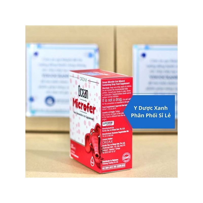 OCEAN MICROFER, 30ml, Nhỏ giọt bổ sung sắt cho trẻ sơ sinh từ 1 tháng tuổi của Châu Âu