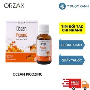 OCEAN PICOZINC, 30ml, Nhỏ giọt bổ sung kẽm cho bé, trẻ sơ sinh của Châu Âu