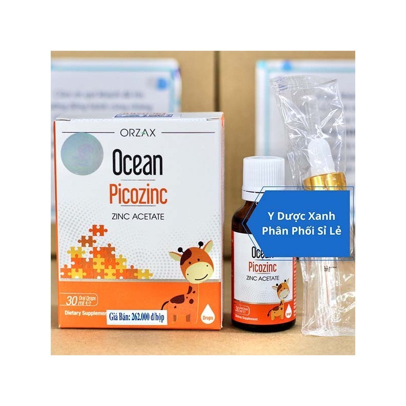 OCEAN PICOZINC, 30ml, Nhỏ giọt bổ sung kẽm cho bé, trẻ sơ sinh của Châu Âu