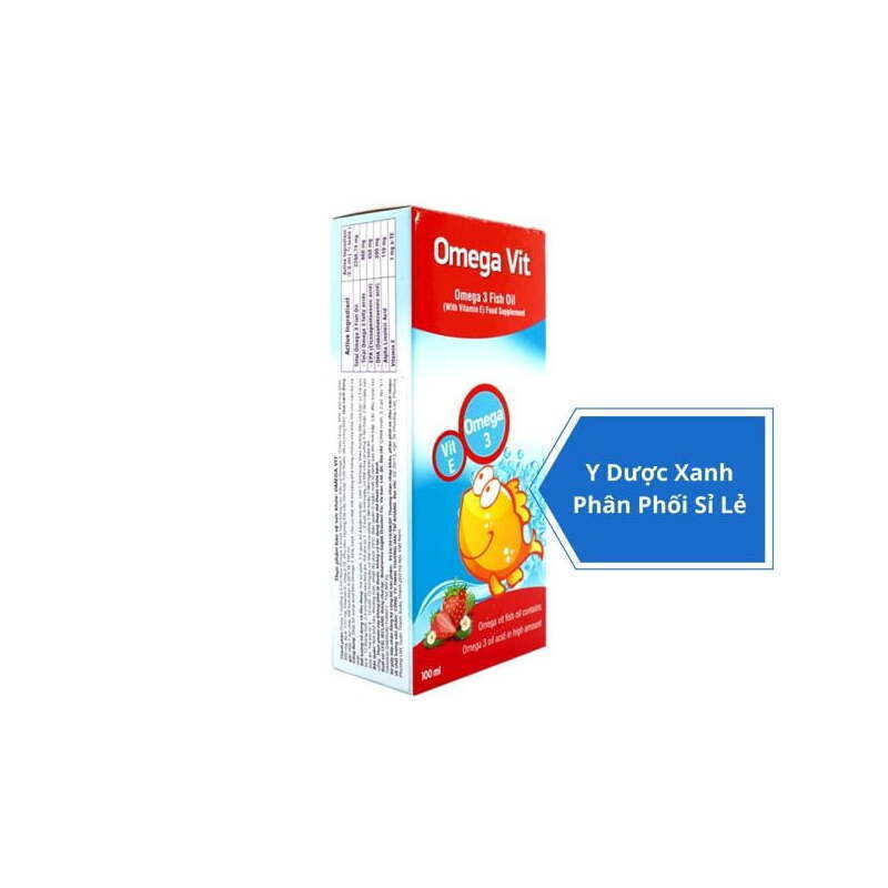 OMEGA VIT ĐỎ, 100ml, Siro dầu cá bổ sung Omega 3 cho bé, trẻ em sơ sinh của Thổ Nhĩ Kỳ