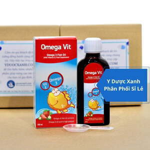 OMEGA VIT ĐỎ, 100ml, Siro dầu cá bổ sung Omega 3 cho bé, trẻ em sơ sinh của Thổ Nhĩ Kỳ
