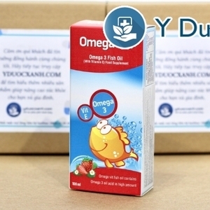 OMEGA VIT ĐỎ, 100ml, Siro dầu cá bổ sung Omega 3 cho bé, trẻ em sơ sinh của Thổ Nhĩ Kỳ