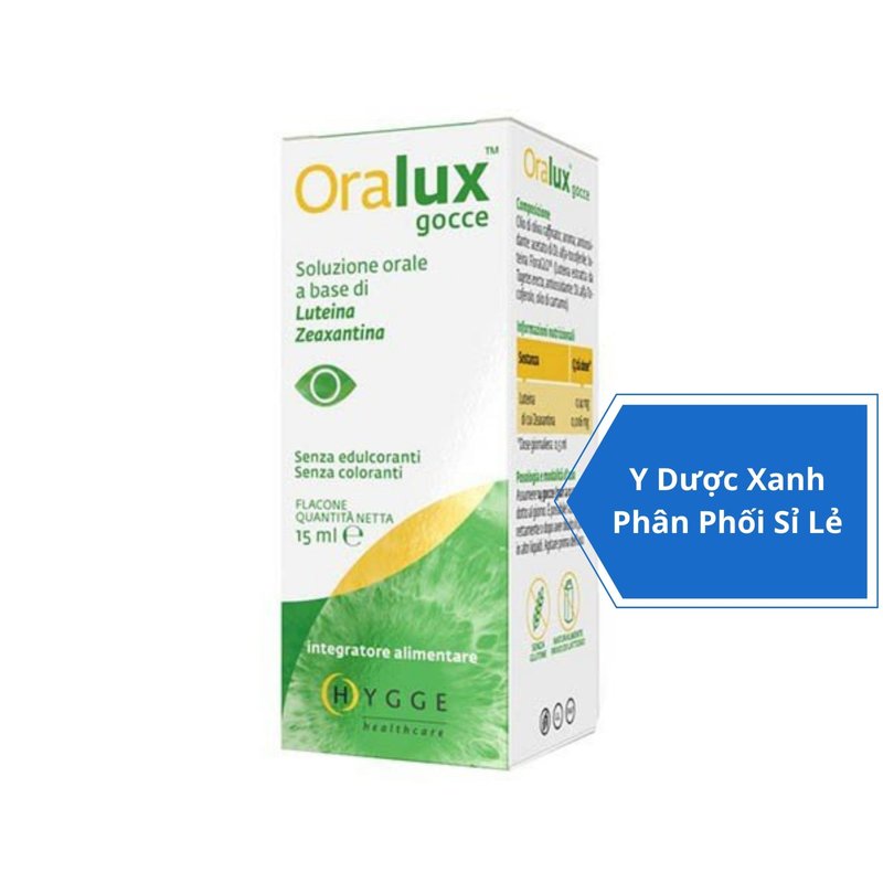 ORALUX GOCCE, 15ml, Siro hỗ trợ thị lực cho bé, trẻ em của Ý.