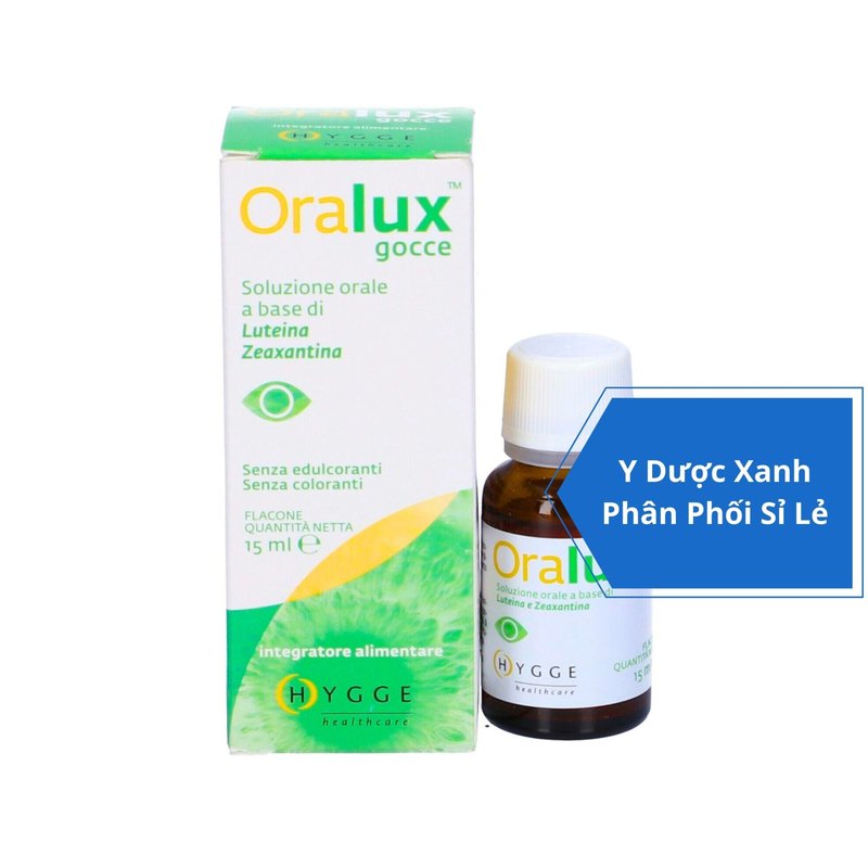 ORALUX GOCCE, 15ml, Siro hỗ trợ thị lực cho bé, trẻ em của Ý.