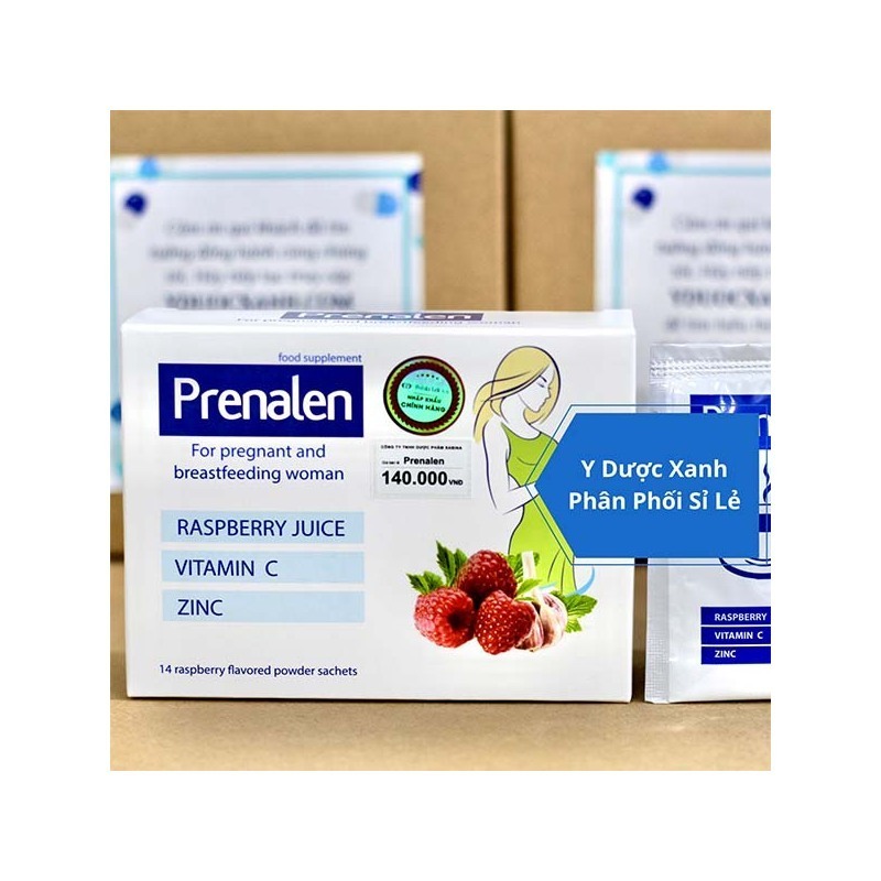 Thảo Dược PRENALEN, 14 gói, Bột uống tăng đề kháng cho bà bầu, sau sinh của Châu Âu