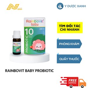 RAINBOVIT BABY PROBIOTIC, 5ml, Men 10 chủng đông khô bổ sung men vi sinh cho hệ tiêu hóa