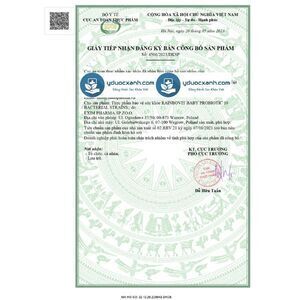 RAINBOVIT BABY PROBIOTIC, 5ml, Men 10 chủng đông khô bổ sung men vi sinh cho hệ tiêu hóa