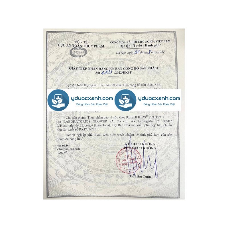 REISHI KIDS PROTECT, 150 ml, Siro hỗ trợ tăng đề kháng cho bé, trẻ em từ 6 tháng tuổi của Tây Ban Nha