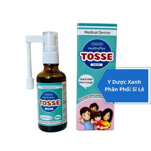 HEALTHYPLEX TOSSE, 50 ml, Xịt họng keo ong giảm ho, viêm họng, đau họng cho trẻ em từ 1 tuổi