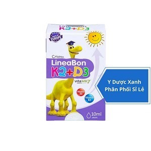 LINEABON K2+D3, 10ml, Nhỏ giọt tăng hấp thu canxi cho trẻ em, trẻ sơ sinh của Châu Âu