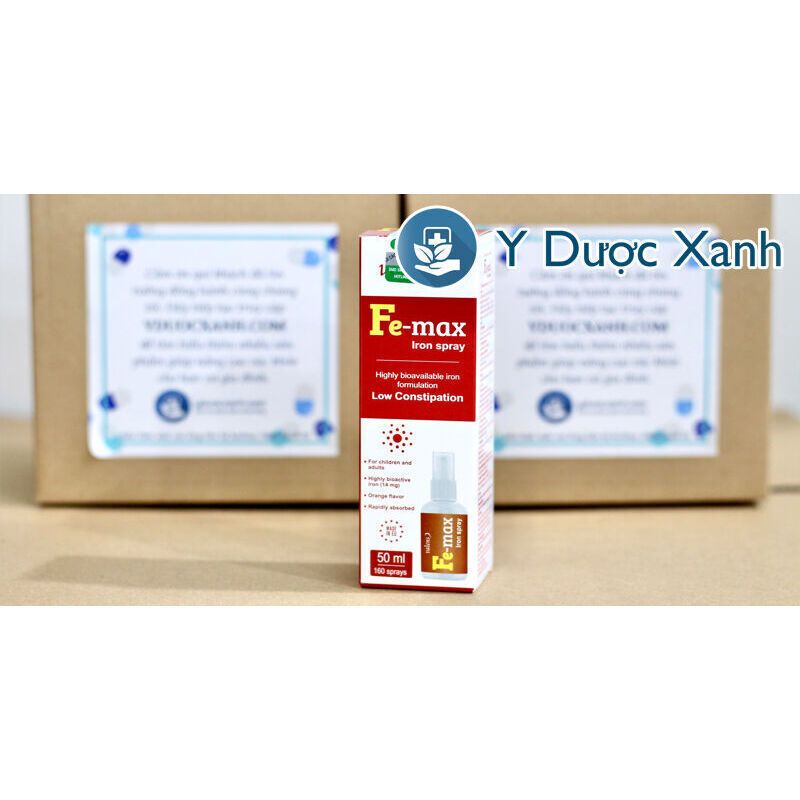 FE-MAX IRON SPRAY, Sắt dạng xịt cho bé trên 12 tháng tuổi của Slovenia