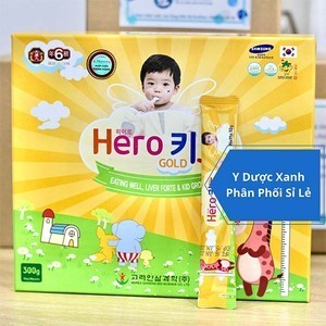 Siro HERO KID GOLD, 30 gói, Siro hỗ trợ biếng ăn, tăng sức đề kháng cho trẻ nhỏ từ 1 tuổi của Hàn Quốc