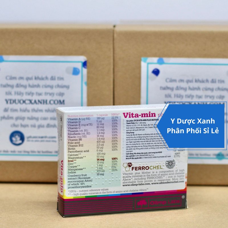 VITA-MIN PLUS MOTHER, Bổ sung vitamin, khoáng chất cho bà bầu