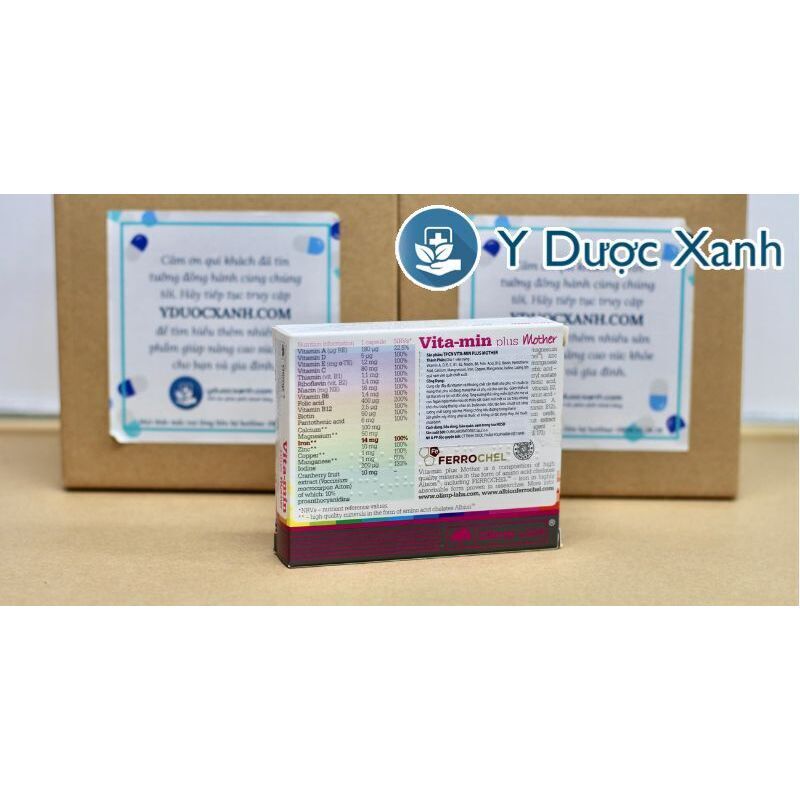VITA-MIN PLUS MOTHER, Bổ sung vitamin, khoáng chất cho bà bầu