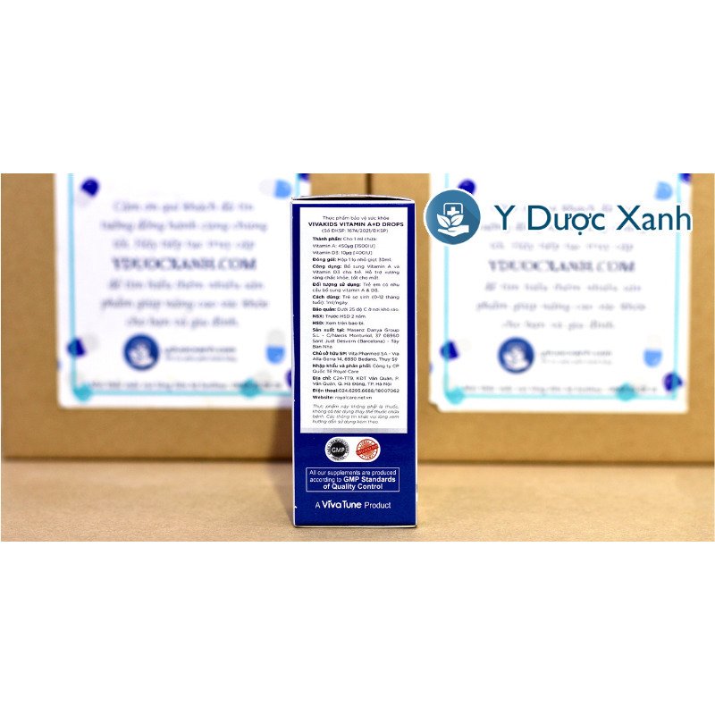 VIVAKIDS VITAMIN A+D DROPS, 30ml, Vitamin A+D nhỏ giọt cho trẻ sơ sinh của Thụy Sĩ