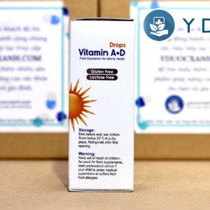 VIVAKIDS VITAMIN A+D DROPS, 30ml, Vitamin A+D nhỏ giọt cho trẻ sơ sinh của Thụy Sĩ