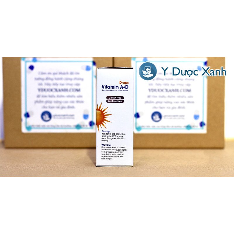 VIVAKIDS VITAMIN A+D DROPS, 30ml, Vitamin A+D nhỏ giọt cho trẻ sơ sinh của Thụy Sĩ