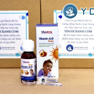 VIVAKIDS VITAMIN A+D DROPS, 30ml, Vitamin A+D nhỏ giọt cho trẻ sơ sinh của Thụy Sĩ