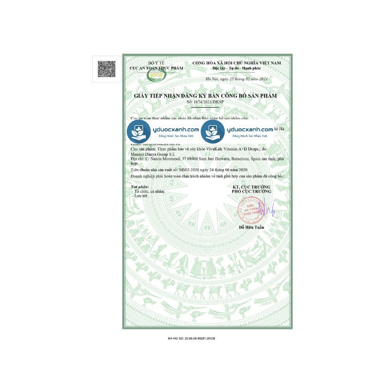 VIVAKIDS VITAMIN A+D DROPS, 30ml, Vitamin A+D nhỏ giọt cho trẻ sơ sinh của Thụy Sĩ