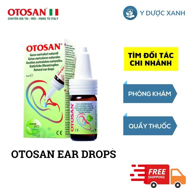 OTOSAN NATURAL EAR DROPS, lọ 30ml, dung dịch nhỏ tai, vệ sinh tai cho trẻ từ 1 tuổi