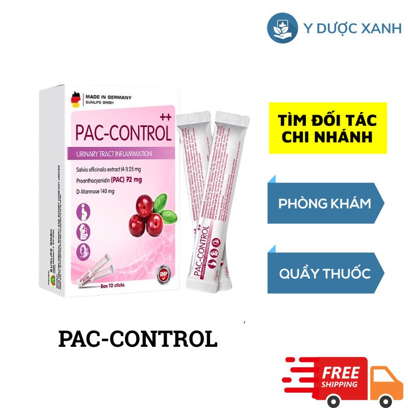 Mua [Chính Hãng] PAC CONTROL 10 gói, Hỗ trợ lợi tiểu, đường tiết niệu - Y Dược Xanh