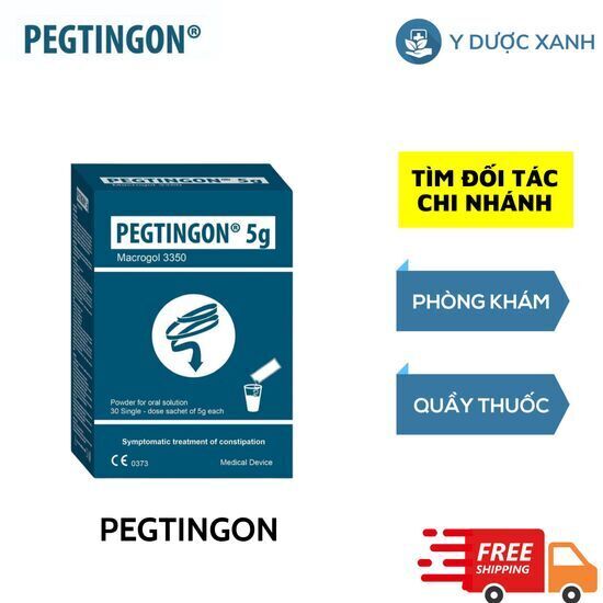 PEGTINGON, 30 Gói, Bột giảm táo bón cho bé và người lớn - Y Dược Xanh