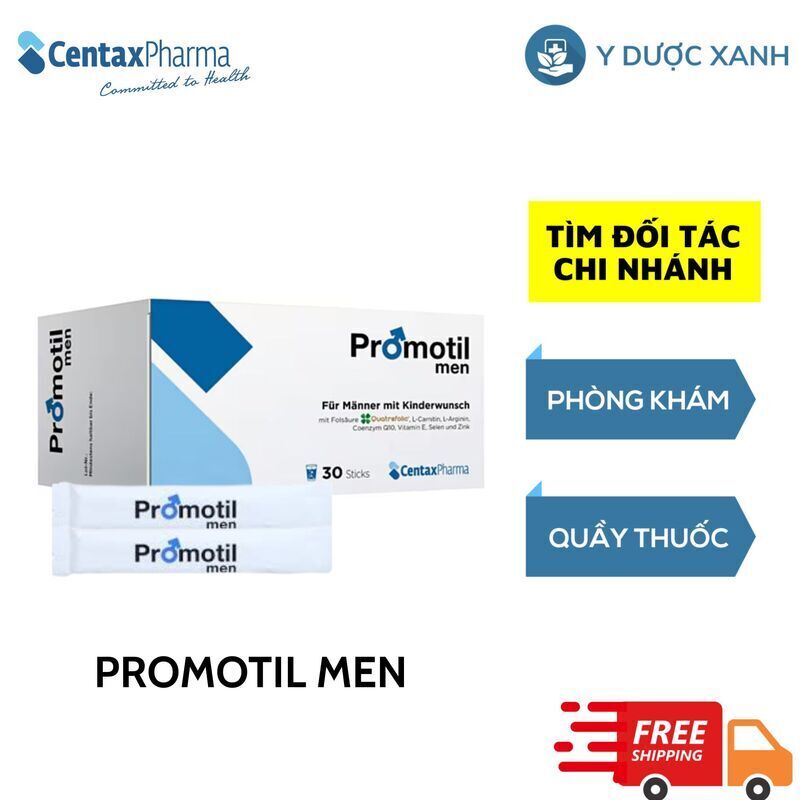 Promotil Men, 30 gói, hỗ trợ sức khỏe cho nam giới - Y Dược Xanh