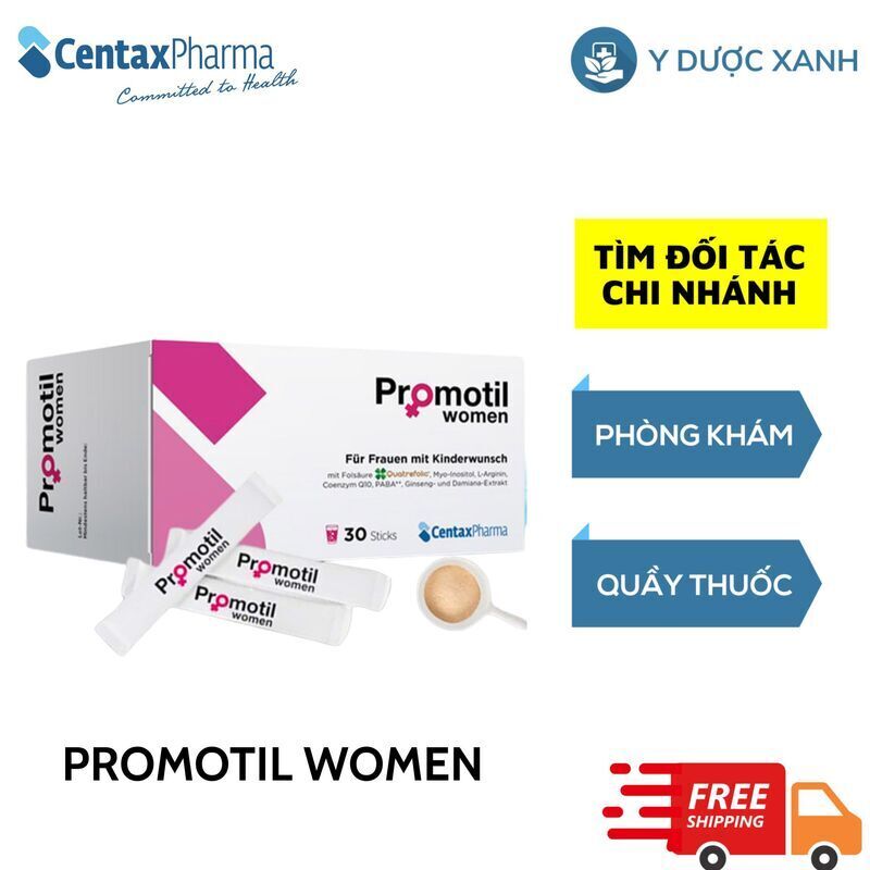 Promotil Women, 30 gói, hỗ trợ sức khỏe cho nữ giới - Y Dược Xanh