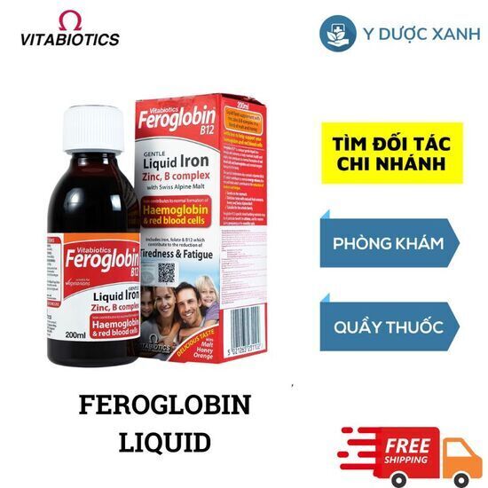 Feroglobin B12, chai 200ml, siro bổ sung sắt, vitamin và khoáng chất - Y Dược Xanh