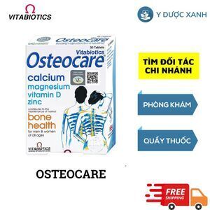 Viên uống Osteocare Vitabiotics bổ sung canxi, khoáng chất cho xương chắc khoẻ (2 vỉ x 15 viên)
