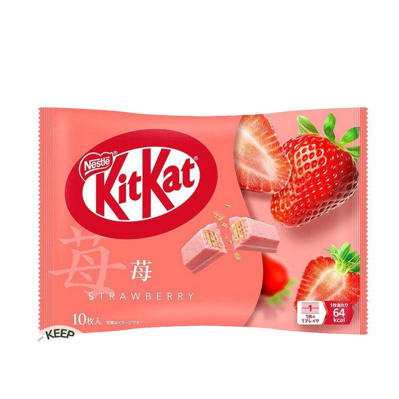 Bánh Xốp Nestle Kitkat Vị Dâu Mini 10 Thanh - 136g