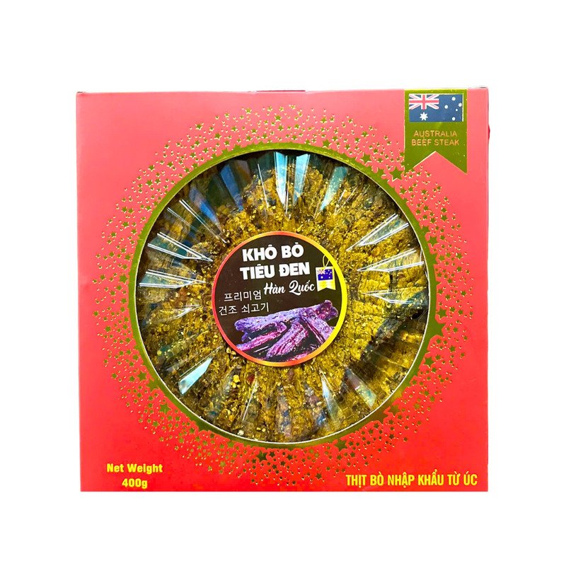 Bò Úc Tiêu Đen Hàn Quốc Hộp Tia Chớp Cao Cấp – 400g