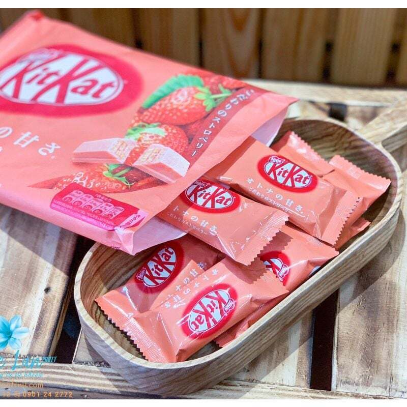 Bánh Xốp Nestle Kitkat Vị Dâu Mini 10 Thanh - 136g