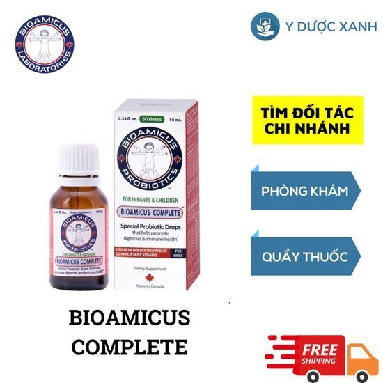 Mua [Chính Hãng] BIOAMICUS COMPLETE, 10ml, Men vi sinh 10 chủng BIOAMICUS cho bé - Y Dược Xanh