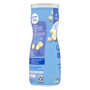 Thực phẩm bổ sung Bánh ăn dặm Gerber Puffs vị chuối
