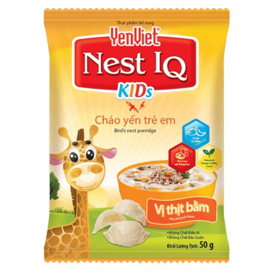 Cháo Yến Trẻ Em YenViet Nest IQ - Vị Thịt Bằm 50g
