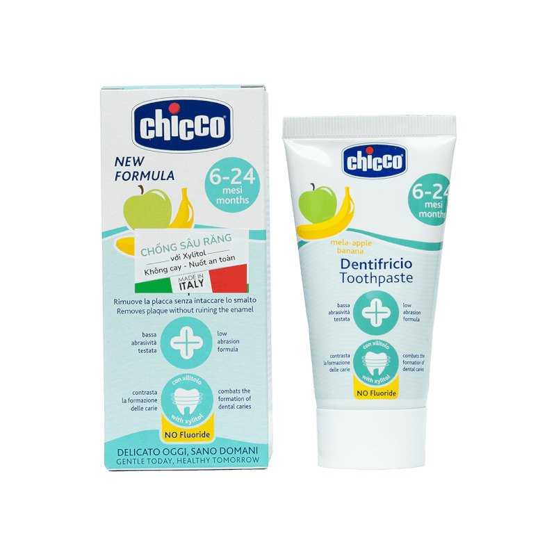 Kem đánh răng hương Chuối - Táo Chicco 6M+