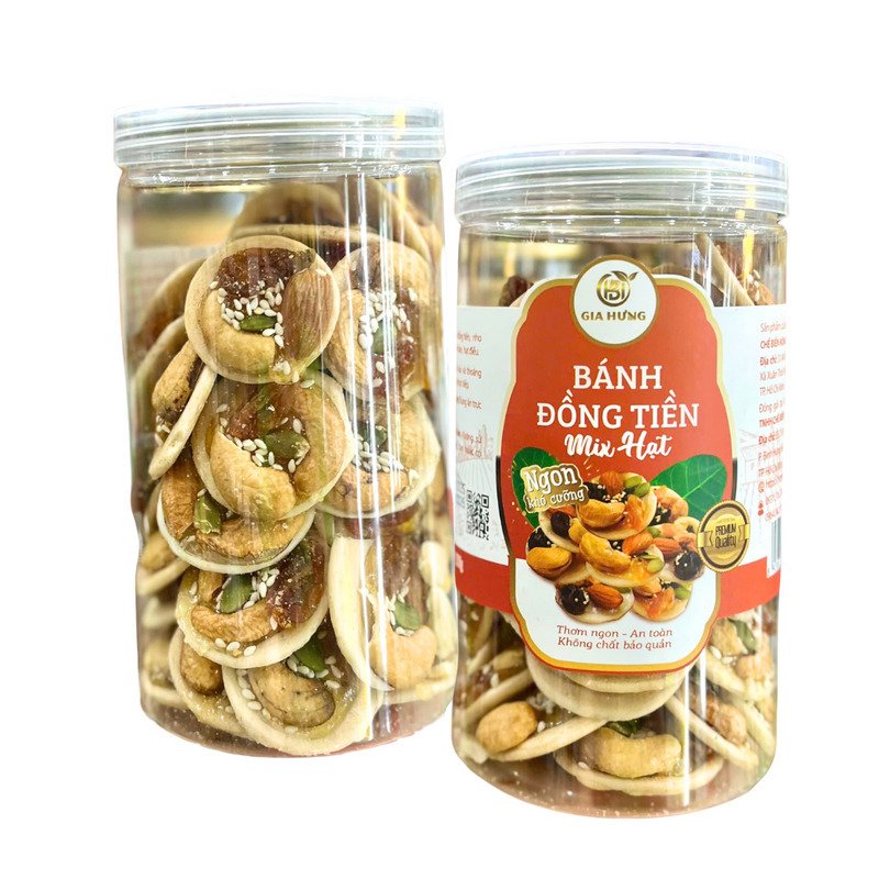 Bánh Đồng Tiền Mix Hạt Gia Hưng – 350g